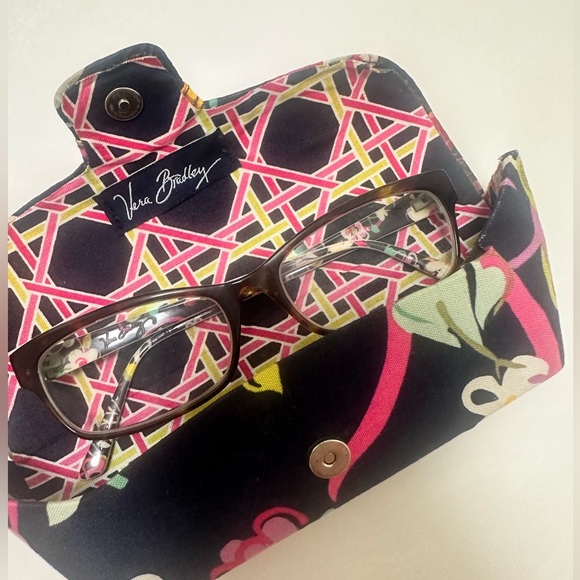 Prescription Vera Bradley Glasses with -1.75 prescription for near sighted - Picture 1 of 7